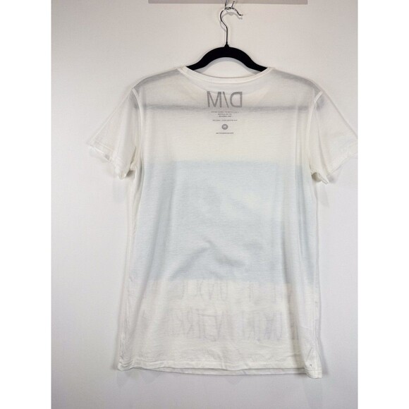 D/M Mens T Shirt White Graphic Print Limited Edition Art Short Sleeve Tee Medium - Picture 6 of 10